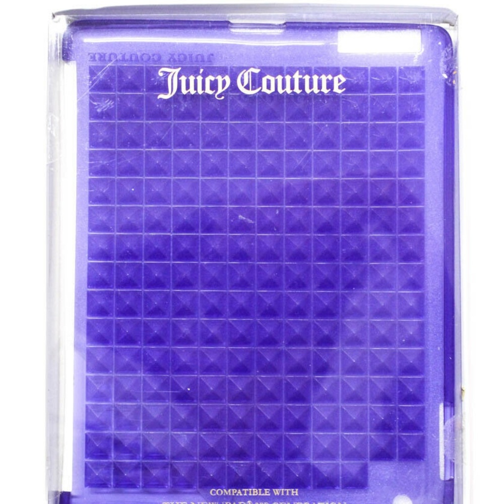 New Juicy Couture Textured Studded See Thru Case - Picture 1 of 5